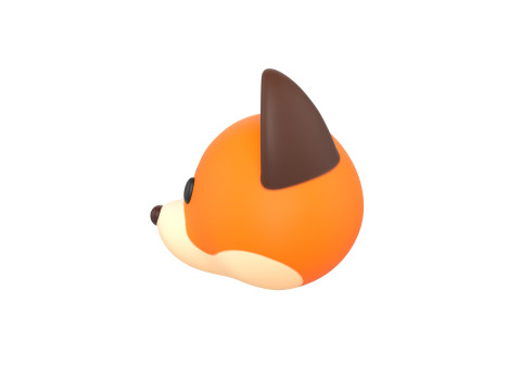 Prop136 Fox Head Model 3D