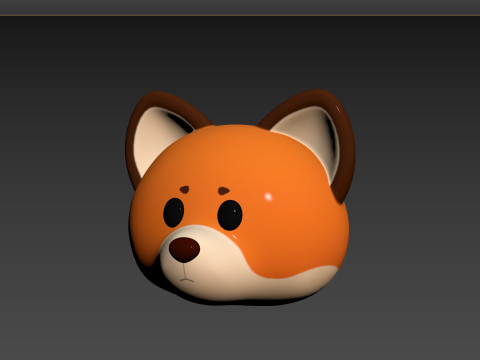 Prop136 Fox Head Model 3D