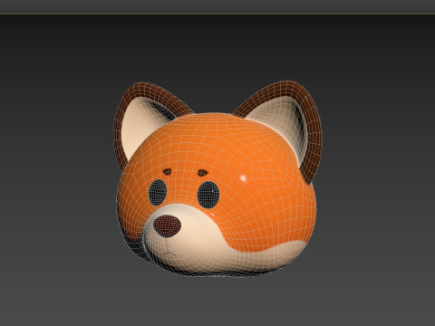 Prop136 Fox Head Model 3D