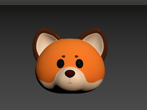 Prop136 Fox Head Model 3D