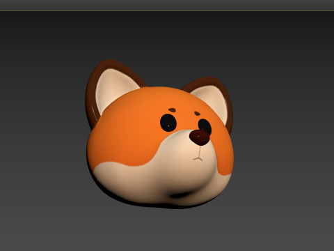 Prop136 Fox Head Model 3D
