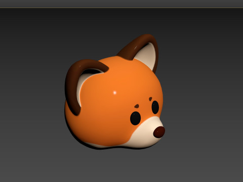 Prop136 Fox Head Model 3D
