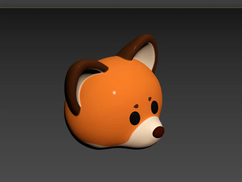 Prop136 Fox Head 3D Model