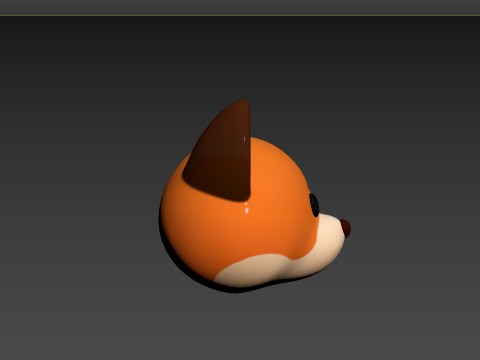 Prop136 Fox Head Model 3D