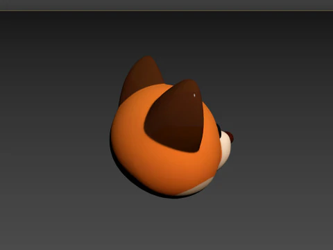 Prop136 Fox Head 3D Model