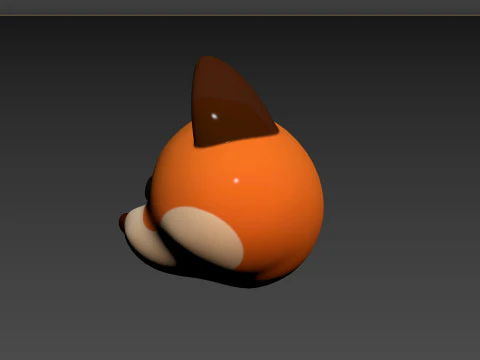 Prop136 Fox Head 3D Model