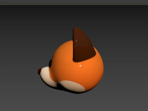 Prop136 Fox Head 3D Model