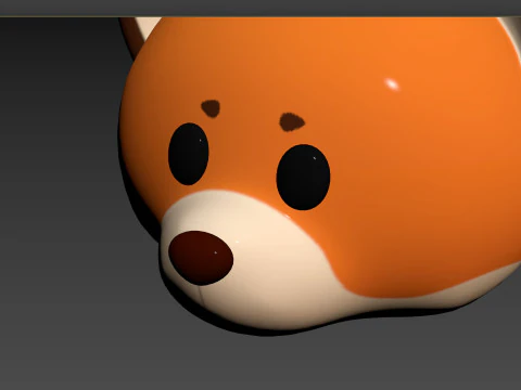 Prop136 Fox Head 3D Model