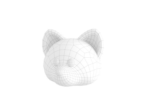 Prop136 Fox Head Model 3D