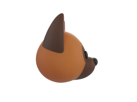 Prop137 German Shepherd Dog Head 3D Модель