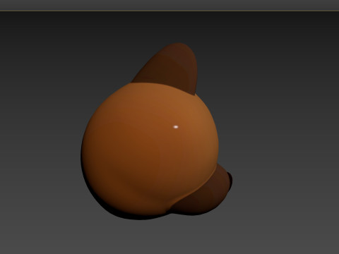 Prop137 German Shepherd Dog Head 3D Модель