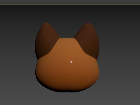 Prop137 German Shepherd Dog Head 3D Модель