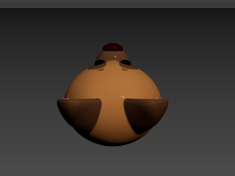 Prop137 German Shepherd Dog Head 3D Модель