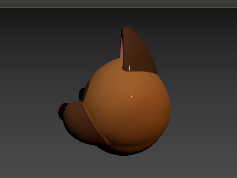 Prop137 German Shepherd Dog Head 3D Модель
