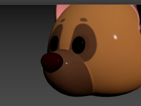 Prop137 German Shepherd Dog Head 3D Модель