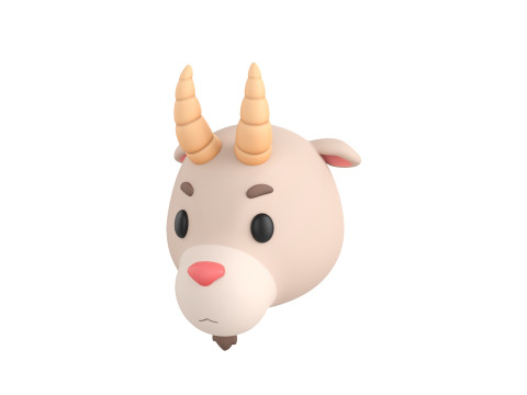 Prop138 Goat Head 3D Model