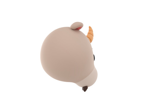 Prop138 Goat Head Modelo 3D