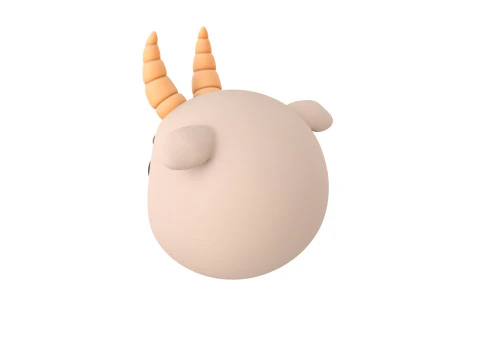 Prop138 Testa di capra Modello 3D