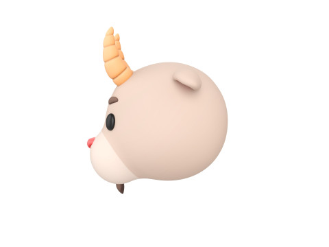 Prop138 Goat Head Modelo 3D