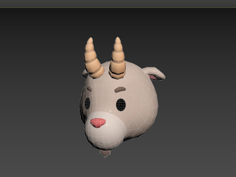Prop138 Goat Head Modelo 3D