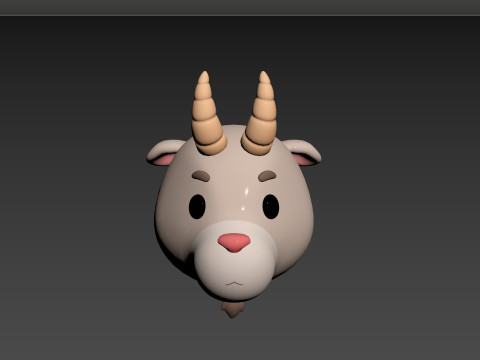 Prop138 Goat Head Modelo 3D