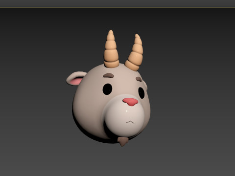 Prop138 Goat Head Modelo 3D
