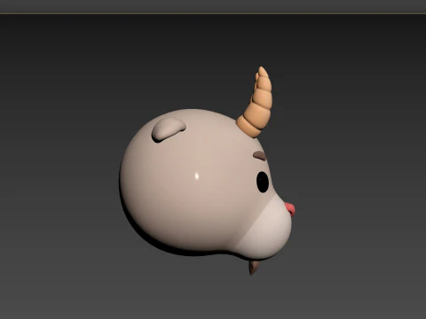 Prop138 Testa di capra Modello 3D