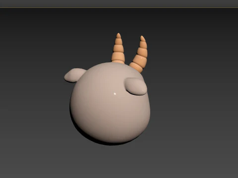 Prop138 Testa di capra Modello 3D