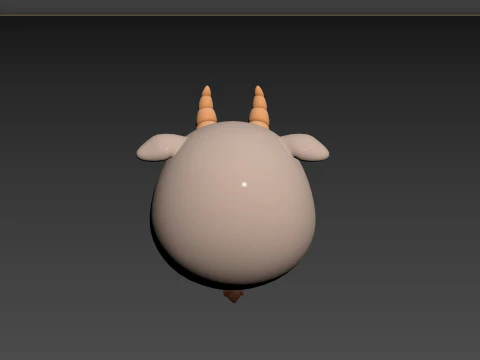 Prop138 Testa di capra Modello 3D