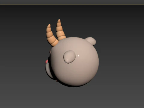 Prop138 Testa di capra Modello 3D