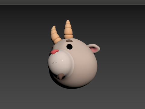 Prop138 Goat Head Modelo 3D