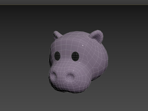 Prop139 Hippo Head Modelo 3D