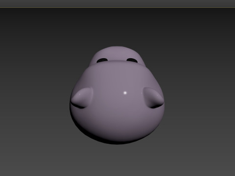 Prop139 Hippo Head Modelo 3D