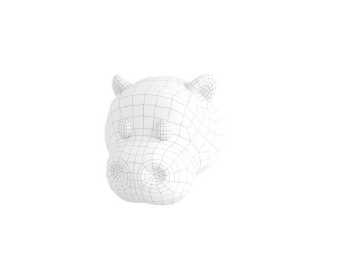 Prop139 Hippo Head Modelo 3D