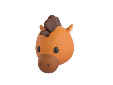 Prop140 Horse Head Modelo 3D