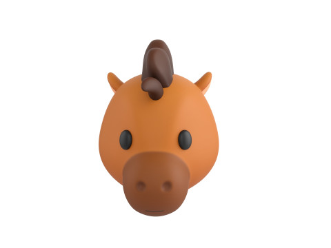 Prop140 Horse Head 3Dモデル
