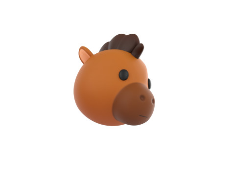 Prop140 Horse Head 3Dモデル