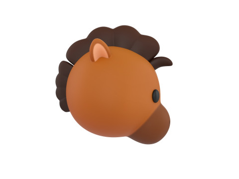 Prop140 Horse Head 3Dモデル