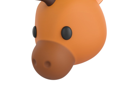 Prop140 Horse Head 3Dモデル