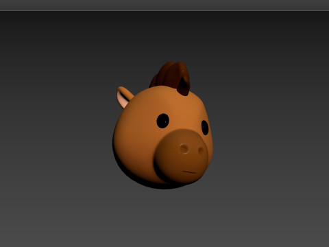 Prop140 Horse Head 3Dモデル