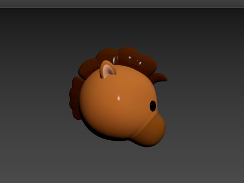Prop140 Horse Head 3Dモデル