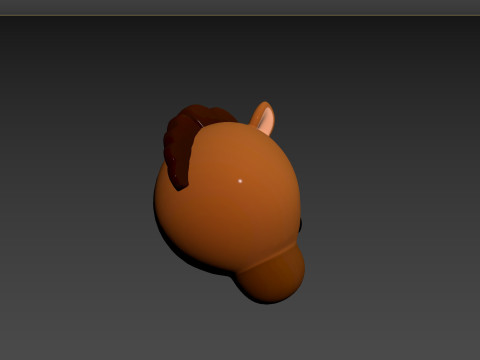 Prop140 Horse Head 3Dモデル