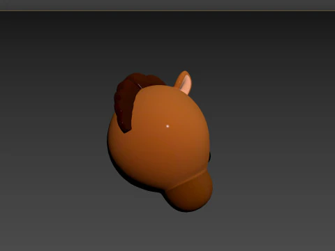 Prop140 Testa di cavallo Modello 3D