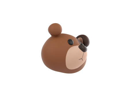 Prop141 Jack Russell Dog Head 3D 模型