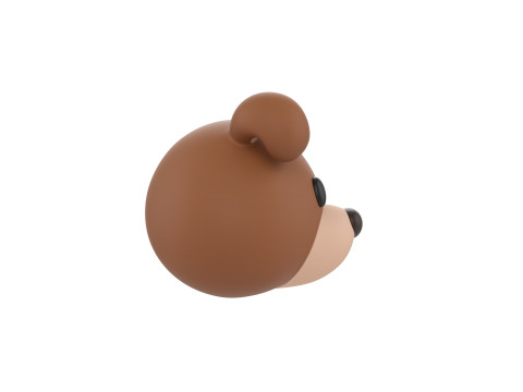 Prop141 Jack Russell Dog Head 3D 模型