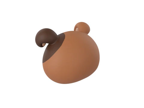 Prop141 Jack Russell Dog Head 3D Model