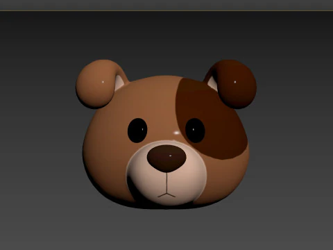Prop141 Jack Russell Dog Head 3D Model