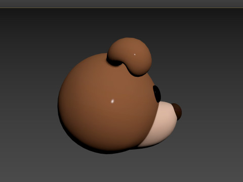 Prop141 Jack Russell Dog Head 3D 模型