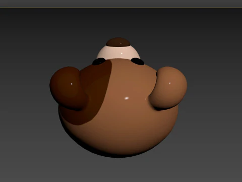 Prop141 Jack Russell Dog Head 3D Model
