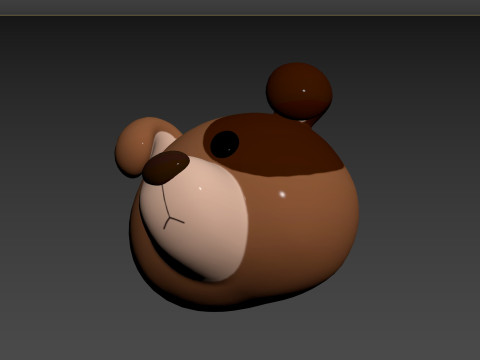 Prop141 Jack Russell Dog Head 3D 模型